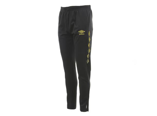 UMBRO UX-1 Trn Pant Jr Svart/Gul 152 Träningsbyxa 